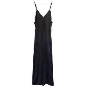 Low Scoop Back Long Plunging Maxi Dress
